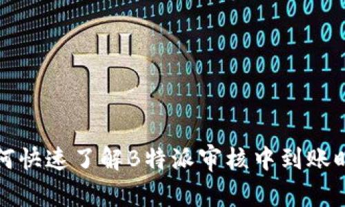 如何快速了解B特派审核中到账时间