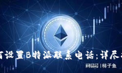 如何设置B特派联系电话：详尽指南